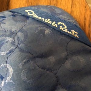 Vintage Oscar de la Renta double cosmetic bag